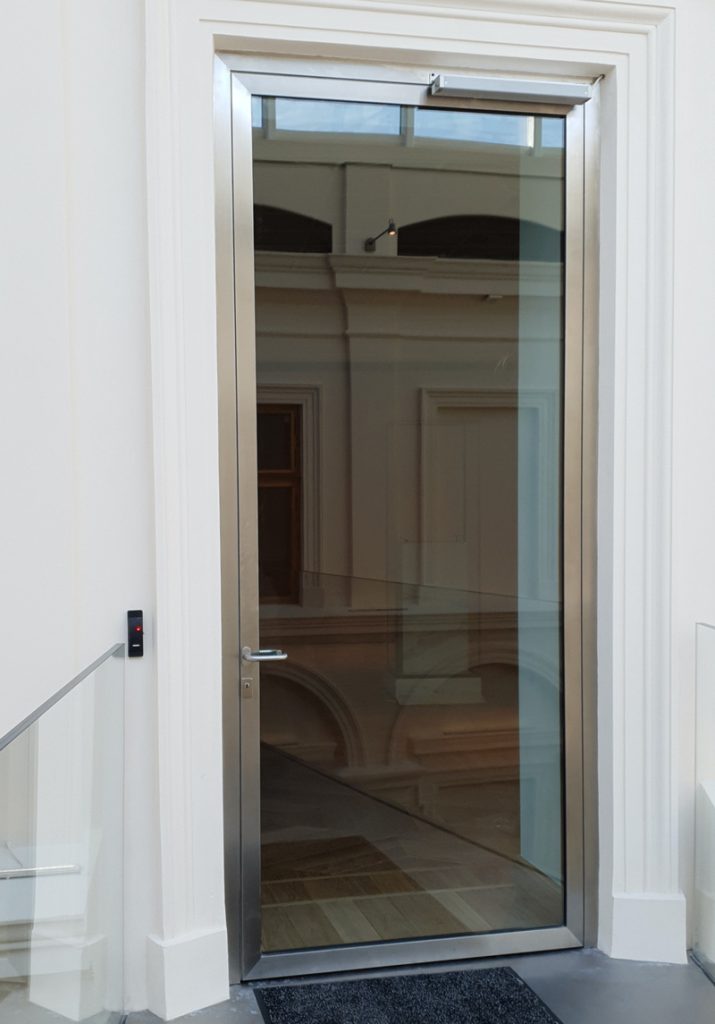 drzwi nierdzewne przeszklone