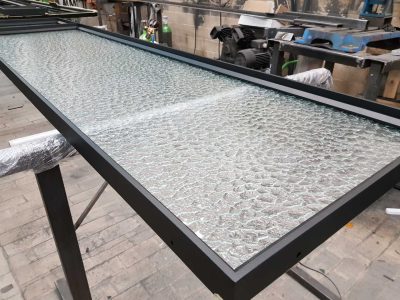 okno profile stalowe ozdobna szyba produkcja